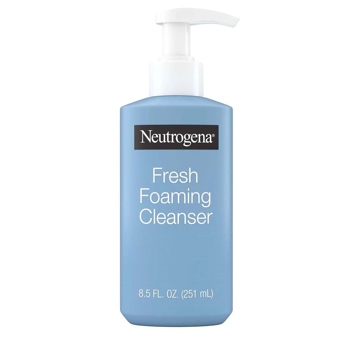 Neutrogena Fresh Foaming Facial Cleanser, All-In-One Makeup Remover Face Wash for Normal to Oily Skin Deeply Cleanses & Removes Waterproof Makeup, Soap-Free, Non-Comedogenic, 8.5 fl. oz