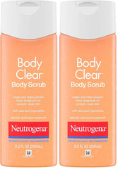 Neutrogena Body Scrub, Oil Free, Acne | With Salicylic Acid | For Back, Chest & Shoulders | 8.5 fl. oz | Pack of 2